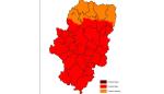 Prealerta Roja por riesgo de incendios forestales