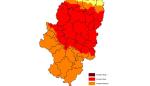 Prealerta Roja por riesgo de incendios forestales