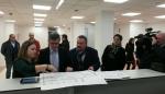 El consejero Guillén vista las obras a punto de culminar del Centro de Salud Teruel Centro