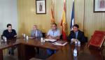 El director general de Economía se reúne con empresarios del sector del calzado en Brea de Aragón