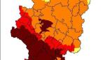 Prealerta Roja + por riesgo de incendios forestales