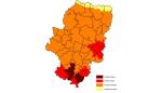 Prealerta Roja + por riesgo de incendios forestales