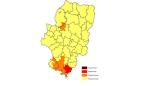 Prealerta roja de incendios en zonas del sur de la provincia de Teruel