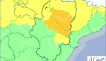 Alerta naranja por lluvias y tormentas en la Comunidad