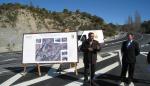 Fotografía y audio del acto de inauguración del acondicionamiento de la carretera A-2206