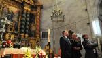 El presidente de Aragón ha visitado en Gea de Albarracín  el nuevo centro de visitantes del Acueducto Romano