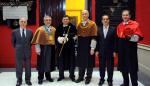 Javier Velasco y Alberto Larraz han asistido a la ceremonia de investidura Doctor Honoris Causa de los profesores Yossi Sheffi y Mateo Valero