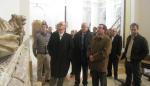 Alfonso Vicente visita las obras de restauración de la iglesia de Santa María la Mayor de Épila 