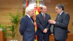 El consejero Silva ha recibido al Justicia de Aragón y al Defensor del Pueblo de Macedonia