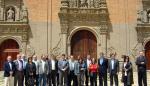 La Comisión de Industria de las Cortes de Aragón visita el Monasterio Nuevo de San Juan de la Peña y el Aeródromo de Santa Cilia