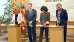 Firma del acuerdo entre el Ministerio de Educación y el Gobierno de Aragón para 1200 nuevas plazas de educación temprana