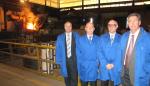El consejero de Economía, Hacienda y Empleo, Alberto Larraz, ha visitado la fábrica Pyrsa