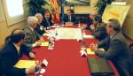 Reunión de coordinación ante la avenida del río Ebro