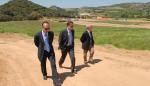 Marcelino Iglesias, presidente del Gobierno de Aragón, ha visitado las obras de urbanización del polígono industrial de Benabarre