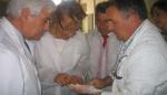 Visita de Eva Almunia y Gonzalo Arguilé a Villanueva de Gállego