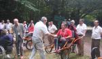 Imágenes de la presentación de las sillas de ruedas adaptadas para senderismo en el Parque Nacional de Ordesa y Monte Perdido