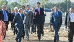 S.A.R. el Príncipe de Asturias, acompañado del presidente Marcelino Iglesias y del alcalde de Zaragoza, visita las obras de la Expo