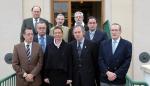 La consejera de Educación, Cultura y Deporte del Gobierno de Aragón, Eva Almunia, se reúne con presidentes de Federaciones Deportivas Aragonesas