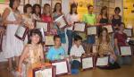 Imagenes de la entrega de premios del III Concurso infantil de dibujo sobre prevención de incendios