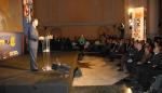 El presidente Marcelino Iglesias preside el acto de presentación de MONDO PLAZA en Zaragoza