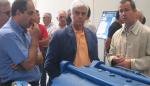 Arguilé ha visitado las obras de creación de regadíos del PEBEA en Caspe y Mequinenza
