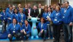 Inauguración del Punto de Información de la Expo 2008 en Plaza de España