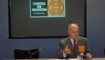 Imágenes de la comparecencia del consejero de Ciencia, Tecnología y Universidad, Alberto Larraz, en las Cortes de Aragón