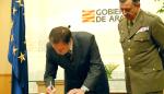 El Gobierno de Aragón y Defensa suscriben un convenio de colaboración para reforzar su colaboración en el desarrollo de la logística integral de Zaragoza