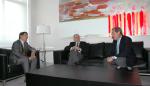El consejero de Economía, Hacienda y Empleo, Alberto Larraz, se reúne con el presidente de Cepyme, Aurelio López de Hita