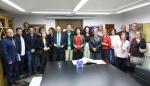 Javier Lambán participa en los actos de colofón de las XXI Jornadas sobre la Historia de Tauste, rindiendo homenaje a Ramón J. Sender