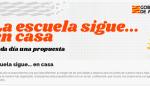 Educación lanza la campaña “La escuela sigue… en casa” con todo tipo de recursos para afrontar la cuarentena