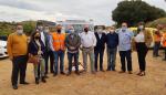 Soro visita las obras de acondicionamiento en la A-1503 en la comarca del Aranda