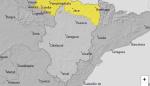 Aviso amarillo por lluvias para mañana, día 15