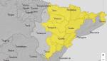 Aviso amarillo por vientos en las tres provincias
