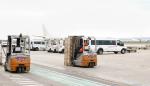 Aterriza en el aeropuerto de Zaragoza un avión con otras siete toneladas de material sanitario