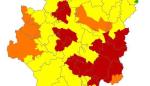 Alerta roja de peligro de incendios forestales en Bajo Ebro Forestal, Muelas de Valmadrid y Zuera y Somontano Sur