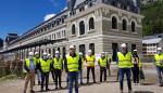 Soro señala que las obras de la nueva estación de viajeros de Canfranc estará lista este otoño