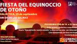 El Sol protagonizará el próximo día 25 la Fiesta del Equinoccio de Otoño en Galáctica, con cata de vino, música y observaciones al telescopio 