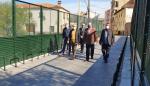 Visita a los trabajos realizados en el puente de Ateca sobre el ferrocarril