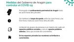 Prorrogado el confinamiento perimetral de Aragón hasta el 9 de abril