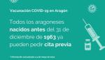 Abiertas las citaciones para la vacuna contra el COVID-19 para los nacidos en 1962 y 1963