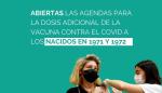 Abiertas las citas de la dosis de refuerzo contra el COVID-19 para los nacidos en 1971 y 1972