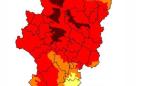 Muy alto riesgo de incendios forestales en Alcubierre, Valmadrid, Zuera y Somontano