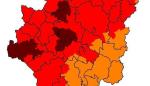 Máximo riesgo de incendios en el Jalón, Valmadrid, Zuera y Rodeno