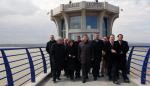 El presidente de Aragón, Marcelino Iglesias, y la ministra de Medio Ambiente, Medio Rural y Marino, Elena Espinosa, visitan el embalse de La Loteta