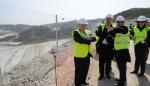 Alfredo Boné visita las obras del vertedero de residuos industriales no peligrosos que dará servicio al área de Zaragoza durante 25 años