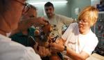 Técnicos de la Dirección General de Conservación del Medio Natural del Gobierno de Aragón procedieron esta mañana a la liberación de un ejemplar joven de águila-azor perdicera que tras haber sido recuperado de una infección en el Centro de Recuperación de