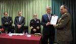 El consejero de Medio Ambiente, Alfredo Boné, ha asistido a la entrega de una certificación ambiental a la Base militar General Ricardos