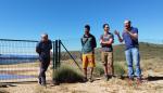 Diego Bayona, durante la suelta de quebrantahuesos en el Maestrazgo de Teruel.