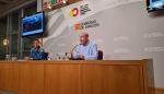 Nelida García y Carlos Gamarra en la presentación.